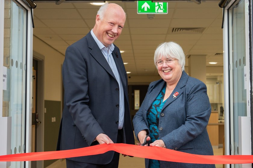 Dr Hugo Ford, Director of Cancer Services at Cambridge University Hospitals NHS Foundation Trust, and Charlotte Cane, MP for Ely, and East Cambridgeshire.