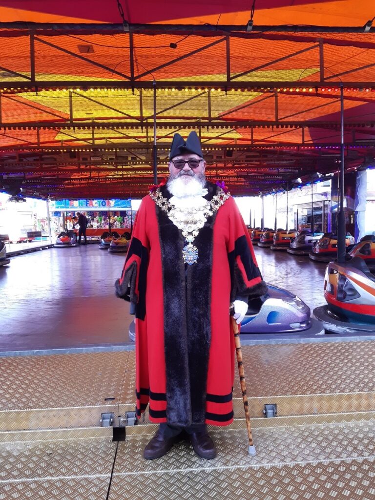 By tradition the Wisbech Mayor attends the traditional opening ceremony of the Wisbech Mart. Other councillors accompany the Mayor PHOTO: Wisbech Town Council 