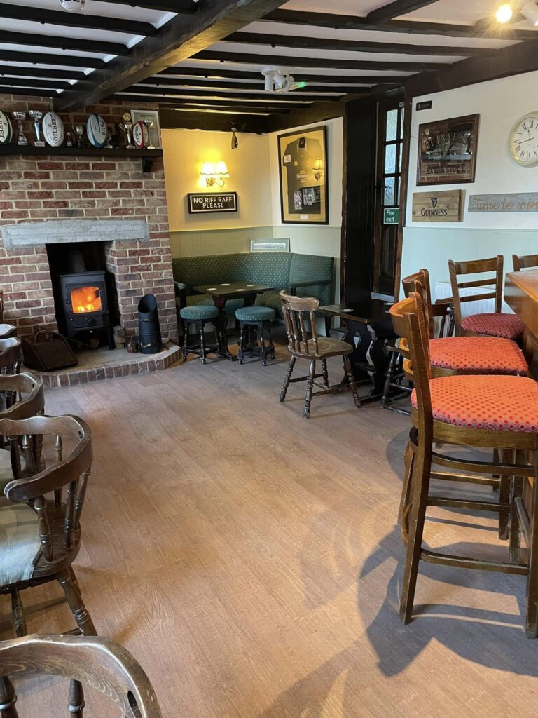 First glimpse of the Rising Sun at Leverington near Wisbech after re-opening following a fire. PHOTO: The Rising Sun