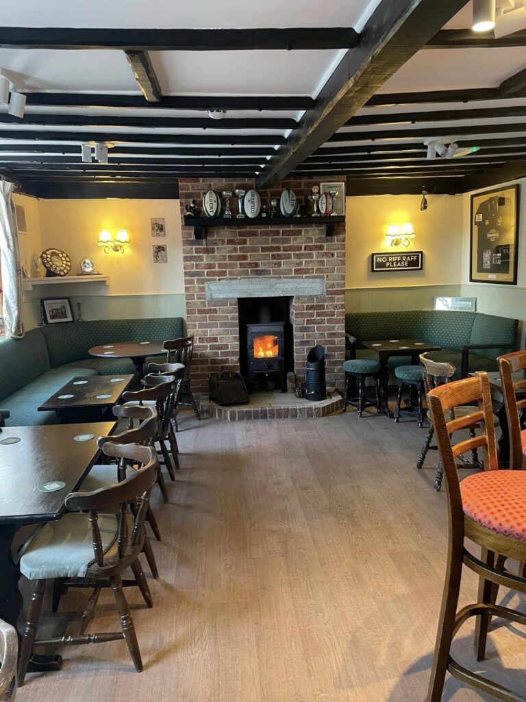 First glimpse of the Rising Sun at Leverington near Wisbech after re-opening following a fire. PHOTO: The Rising Sun