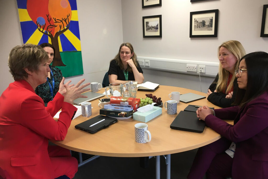 MP Pippa Heylings visits Bassingbourn Community Primary School to hear from local head teachers about the crisis in SEND education