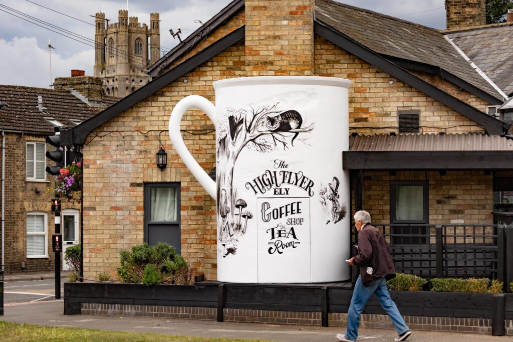 Great British Inns, who own the High Flyer, was told by East Cambridgeshire District Council the cup was “an unsympathetic and incongruous addition”. The High Flyer, Ely Wednesday 28 July 2021. Picture by Terry Harris.