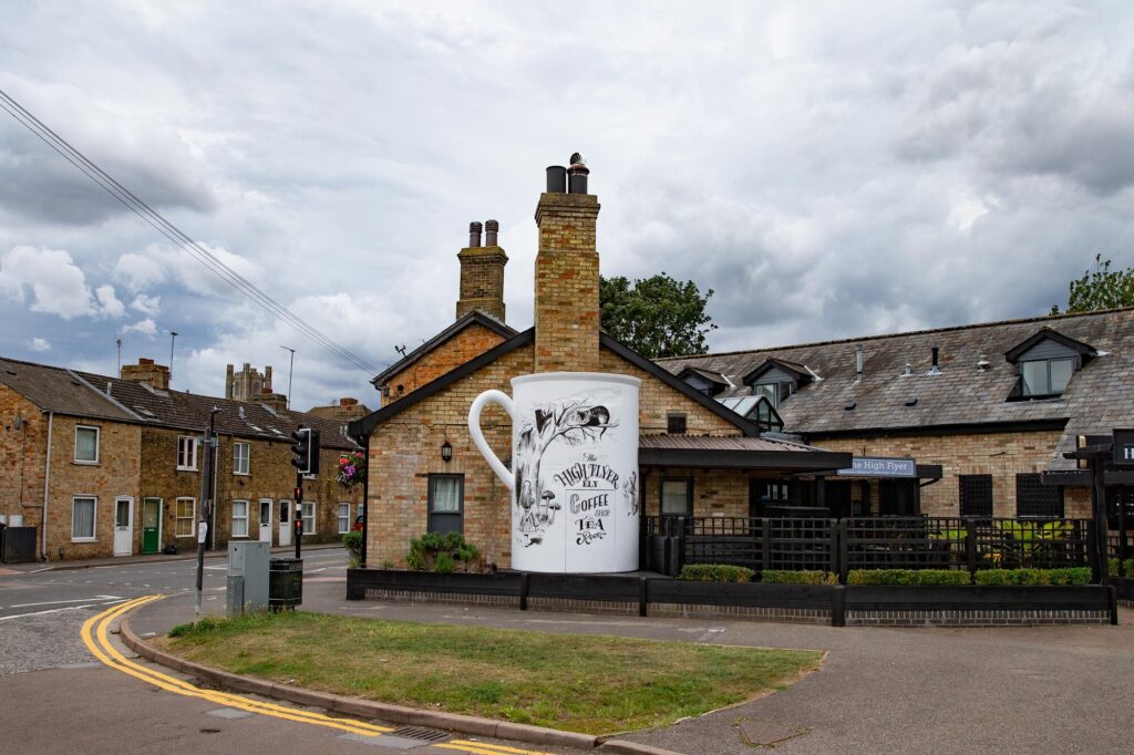 Great British Inns, who own the High Flyer, was told by East Cambridgeshire District Council the cup was “an unsympathetic and incongruous addition”. The High Flyer, Ely Wednesday 28 July 2021. Picture by Terry Harris.