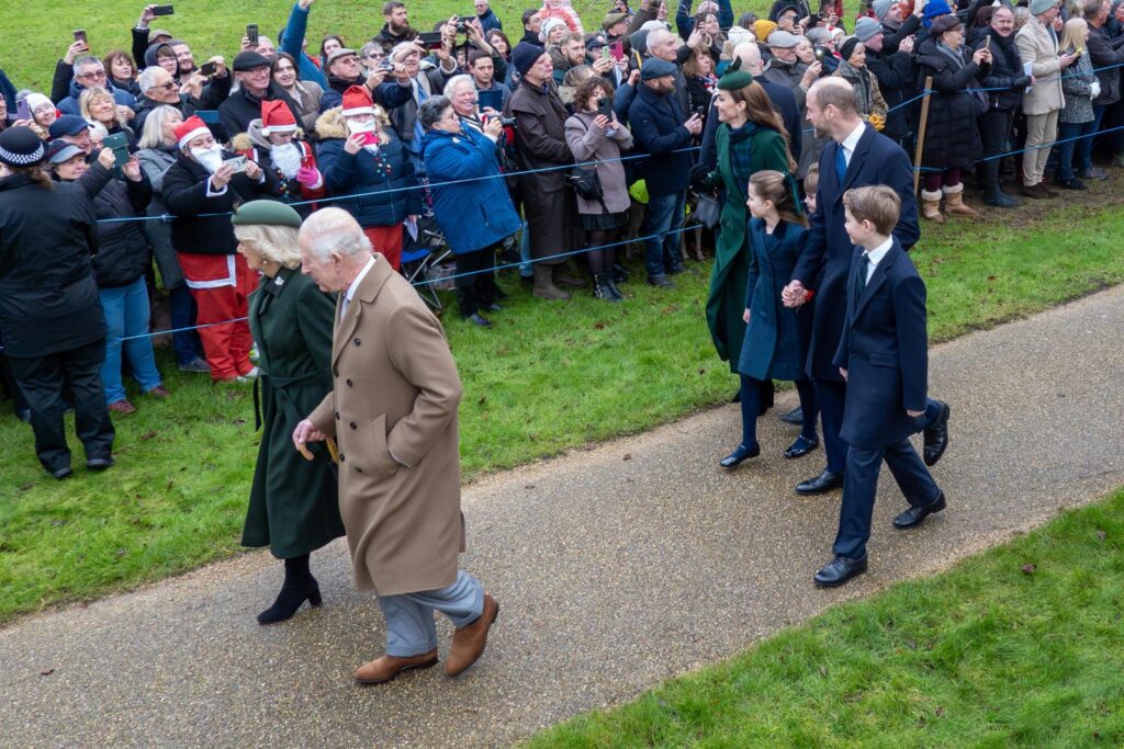 The Royal Family at Sandringham on Christmas Day. PHOTO: Terry Harris