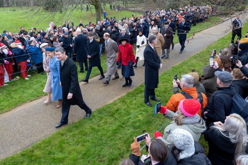 The Royal Family at Sandringham on Christmas Day. PHOTO: Terry Harris