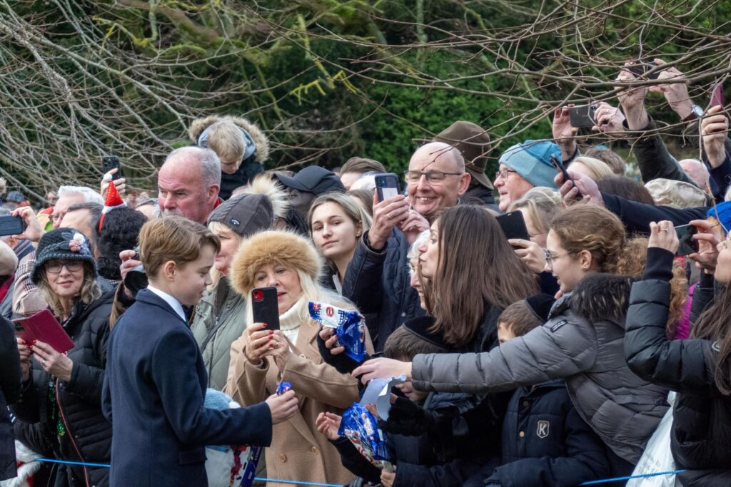 The Royal Family at Sandringham on Christmas Day. PHOTO: Terry Harris