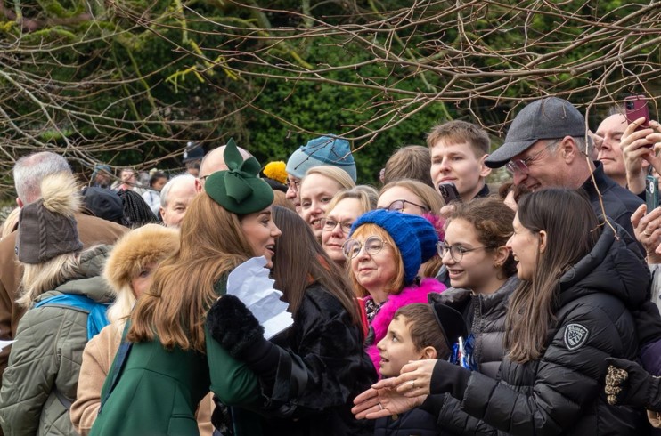 The Royal Family at Sandringham on Christmas Day. PHOTO: Terry Harris