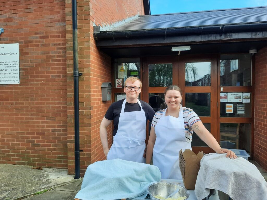 Feed Fenland founders George and Kristi Broughton. On the 8th of February 2025, 7 volunteers from Feed Fenland and Wisbech Street Supplies will sleep on the streets of Wisbech to raise money for the homeless. 