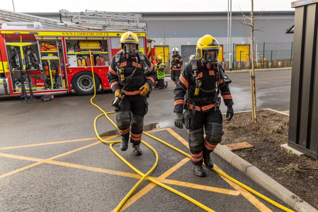 Assistant director of Cambridgeshire Fire and Rescue, Wayne Swales spoke to CambsNews at Huntingdon Fire Station where he oversaw the roll out of what has been described as a “new concept” fire appliance. Cambs Fire also explained why they are asking for a Council Tax increase. PHOTO: Terry Harris 