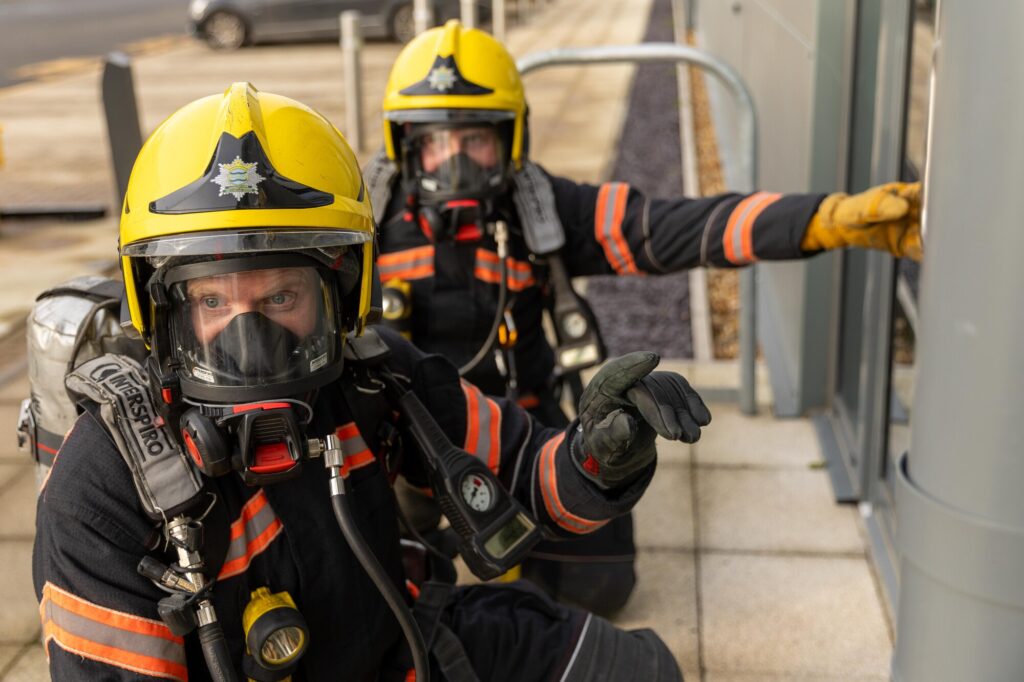 Assistant director of Cambridgeshire Fire and Rescue, Wayne Swales spoke to CambsNews at Huntingdon Fire Station where he oversaw the roll out of what has been described as a “new concept” fire appliance. Cambs Fire also explained why they are asking for a Council Tax increase. PHOTO: Terry Harris 