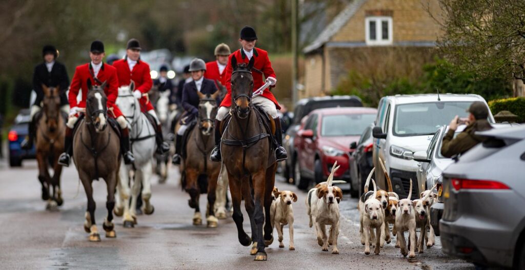 Mingling in the crowd at the New Year’s Day meeting of the Fitzwilliam (Milton) Hunt at Wansford was former Tory MP for Peterborough Paul Bristow, now the Conservative candidate for Mayor of Cambridgeshire and Peterborough. Labour meanwhile is being urged to tighten the law on hunting. PHOTO: Terry Harris 