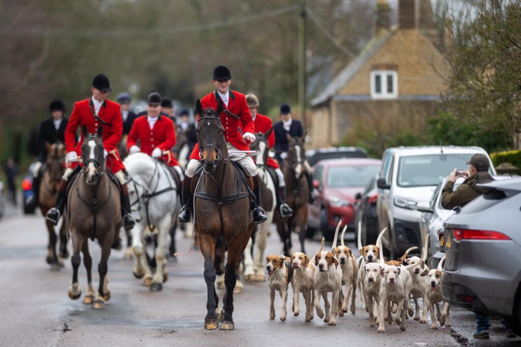 Mingling in the crowd at the New Year’s Day meeting of the Fitzwilliam (Milton) Hunt at Wansford was former Tory MP for Peterborough Paul Bristow, now the Conservative candidate for Mayor of Cambridgeshire and Peterborough. Labour meanwhile is being urged to tighten the law on hunting. PHOTO: Terry Harris 