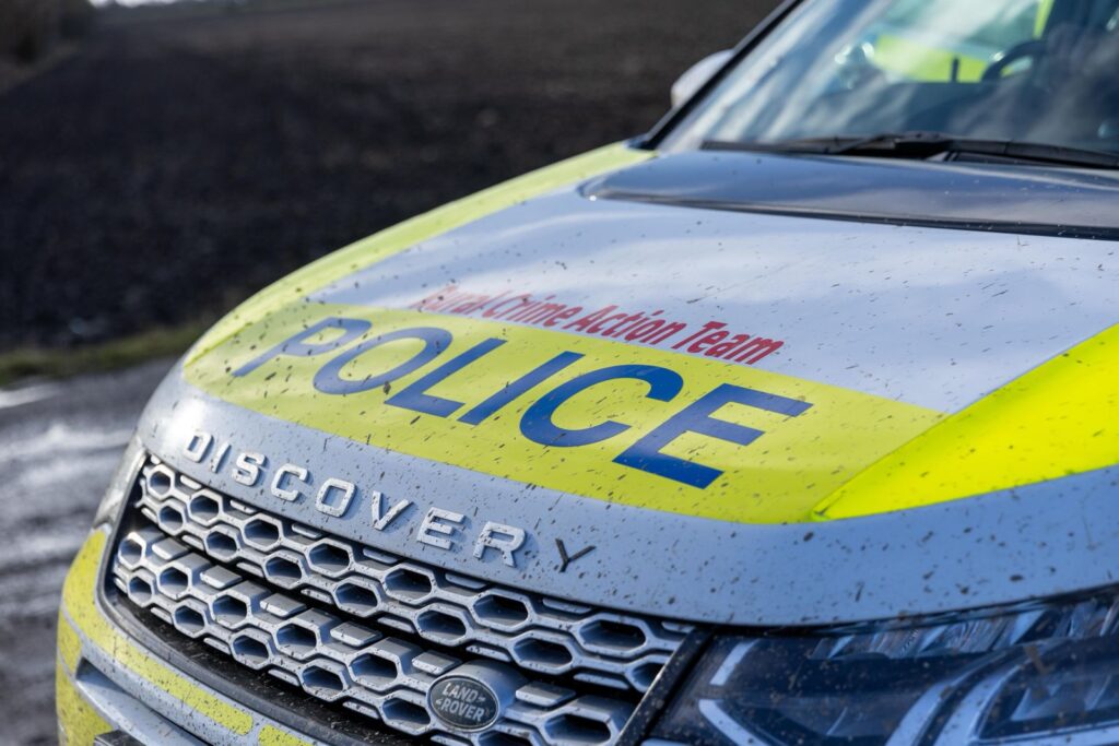 News for Peterborough and Cambridgeshire - Cambridgeshire police caught with suspected hare coursers after a police chase that began in Benwick today and concluded in March, off Lambs Hill Drove. PHOTO: Terry Harris 