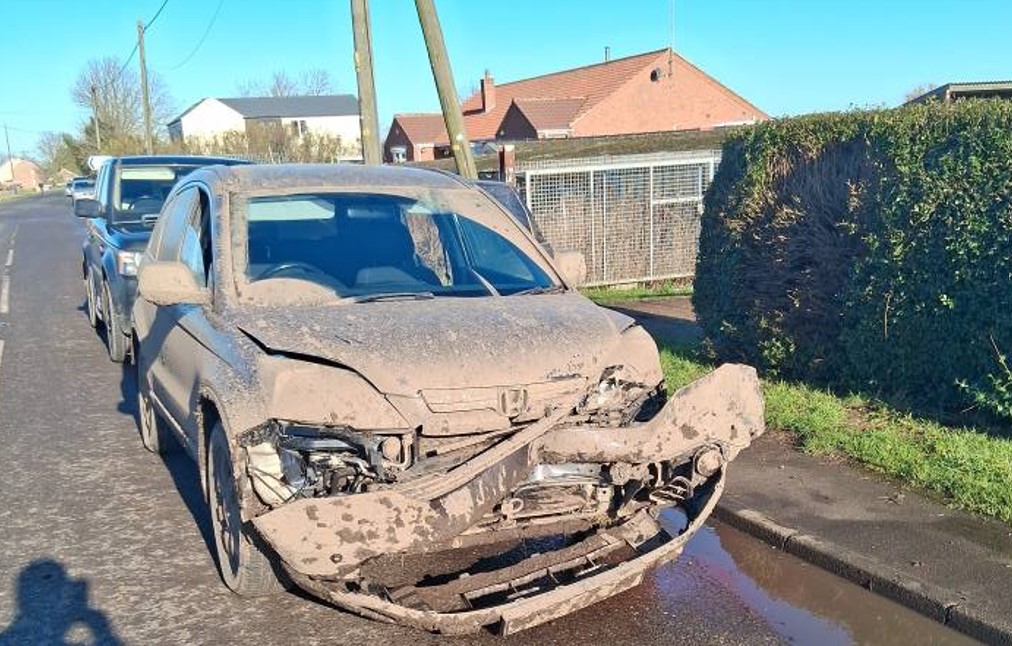 One cocky traveller filmed himself and others as they tore through a Cambridgeshire field, destroying crops, was heard laughing as he raced against a dozen other vehicles on the outskirts of Manea. Car (centre) later abandoned in Manea