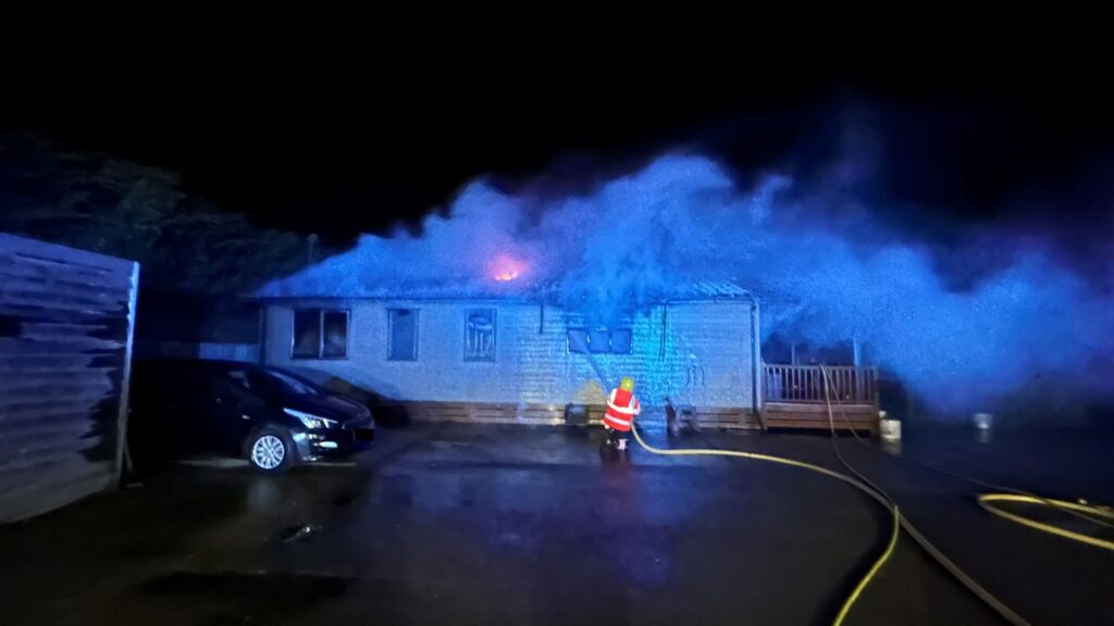 At 5.56am on Saturday (25) crews from Sawtry, Huntingdon, Stanground and Kimbolton were called to a fire on Gidding Road in Hamerton near Huntingdon.