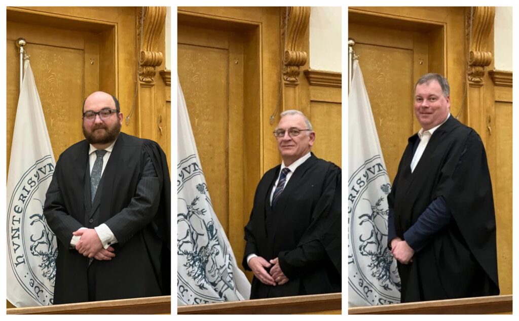 News for Peterborough and Cambridgeshire -  From left: Huntingdon town councillors David Landon-Cole, Phil Pearce and Tom Sanderson. PHOTO: Huntingdon Town Council