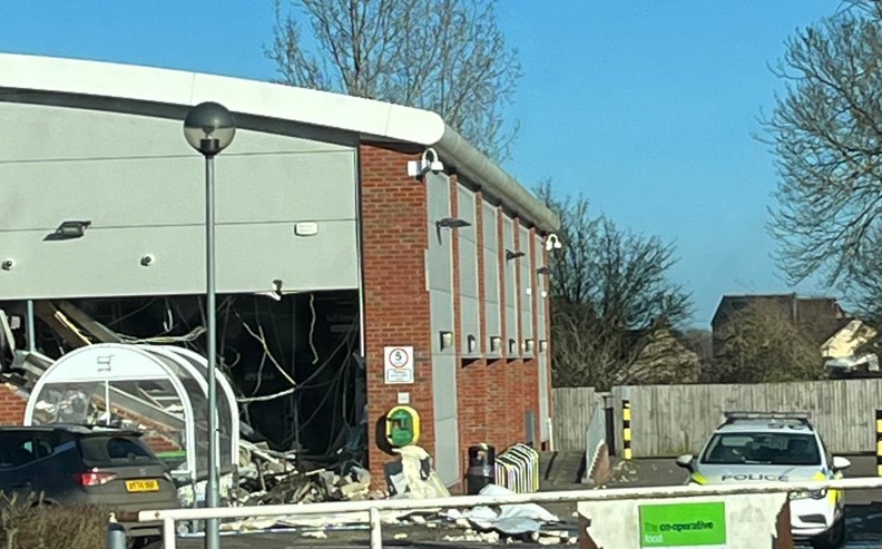 News for Peterborough and Cambridgeshire - Ram raid at Wisbech Road, Littleport, Co-op. IMAGE: CambsNews reader