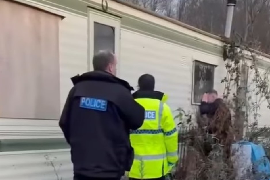 Images taken from a video posted by Cambridgeshire police of a briefing and later visits made by officers to Cambridge and Spalding hunting those responsible for the mayhem in the Fens. PHOTOS: Policing Fenland 