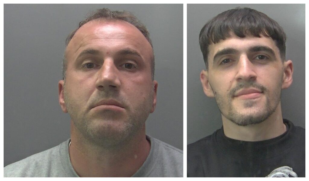 Fatos Kertolli, 36, (left) and Lulzim Sinimati, 27, claimed they acted in self-defence when they carried out the attack, but were found guilty of causing grievous bodily harm (GBH) and affray following a trial in December last year