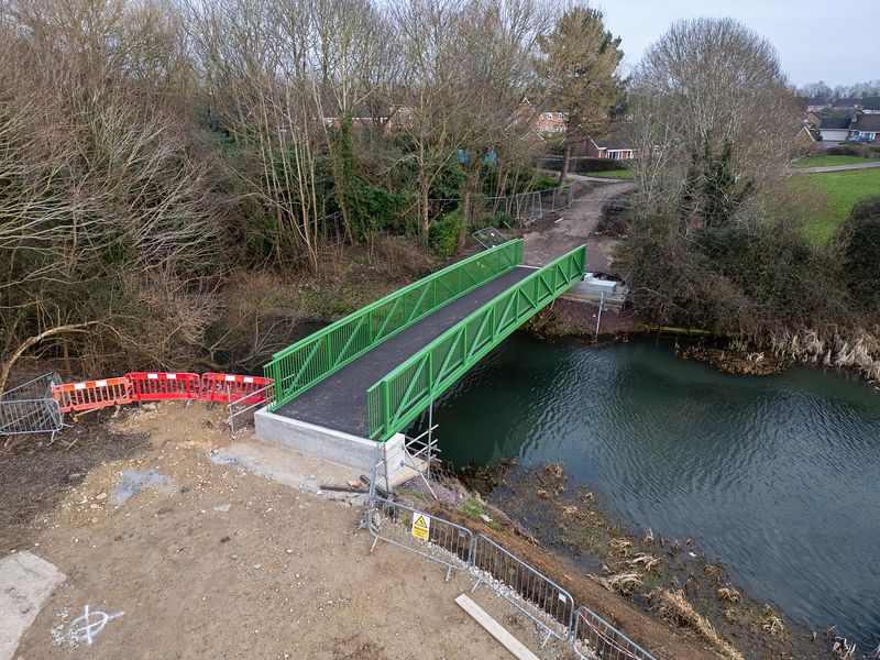 New footbridges at Cuckoos Hollow, Werrington, Peterborough, will be a significant improvement on the previous structures in terms of materials and size, providing improved access for users and longevity. PHOTO: Terry Harris