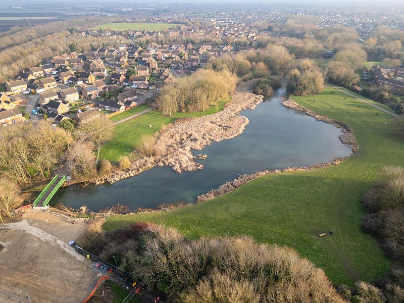 New footbridges at Cuckoos Hollow, Werrington, Peterborough, will be a significant improvement on the previous structures in terms of materials and size, providing improved access for users and longevity. PHOTO: Terry Harris