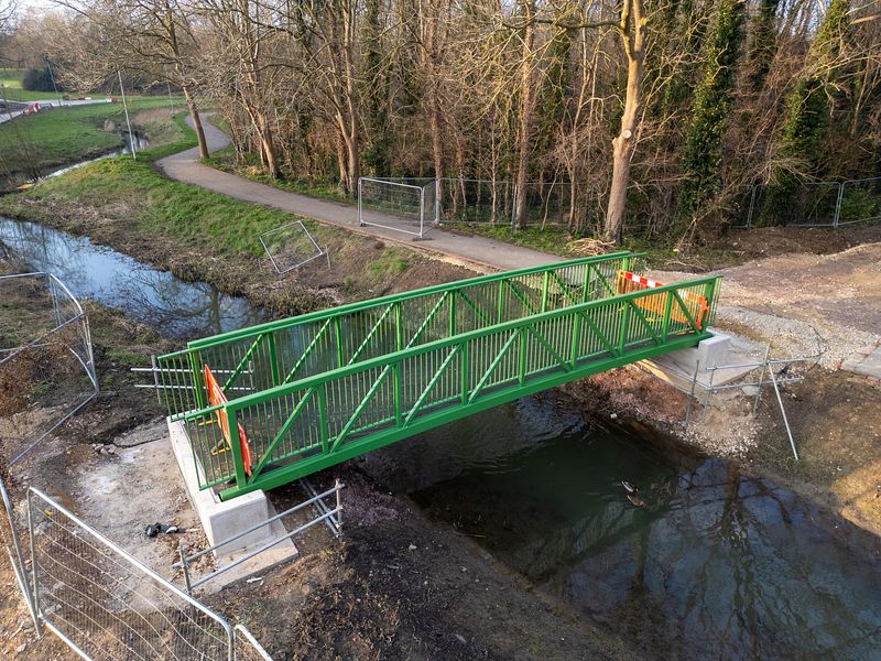 New footbridges at Cuckoos Hollow, Werrington, Peterborough, will be a significant improvement on the previous structures in terms of materials and size, providing improved access for users and longevity. PHOTO: Terry Harris