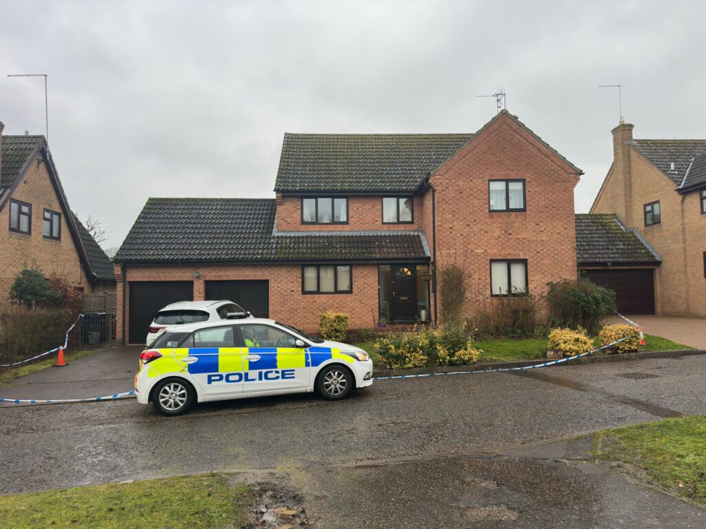 A man has been charged with murder following the death of a woman in Peterborough yesterday (9 February). Police were called with reports of violence at a house in Lingwood Park, Longthorpe, at about 2.45am. IMAGE: Terry Harris 