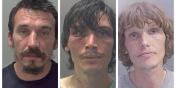 News for Peterborough and Cambridgeshire - Fred Lamb (left) alongside his two brothers, Lucas Lamb, 36, and Joseph Lamb, 35, in October last year. Fred Lamb (left) Joseph Lamb (centre) and Lucas Lamb