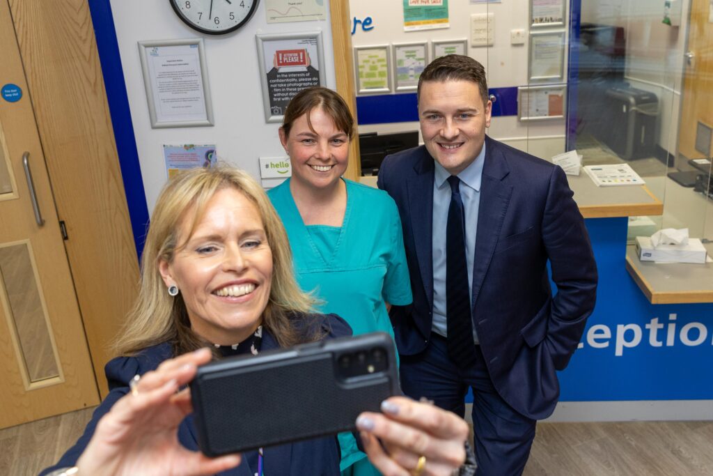 Health Secretary Wes Streeting visited the dental access centre in Peterborough yesterday accompanied by city MP Andrew Pakes and Cllr Anna Smith, Labour candidate for Mayor of the Cambridgeshire and Peterborough Combined Authority. PHOTO: Terry Harris