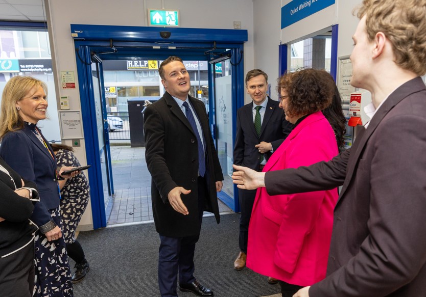 Health Secretary Wes Streeting visited the dental access centre in Peterborough yesterday accompanied by city MP Andrew Pakes and Cllr Anna Smith, Labour candidate for Mayor of the Cambridgeshire and Peterborough Combined Authority. PHOTO: Terry Harris