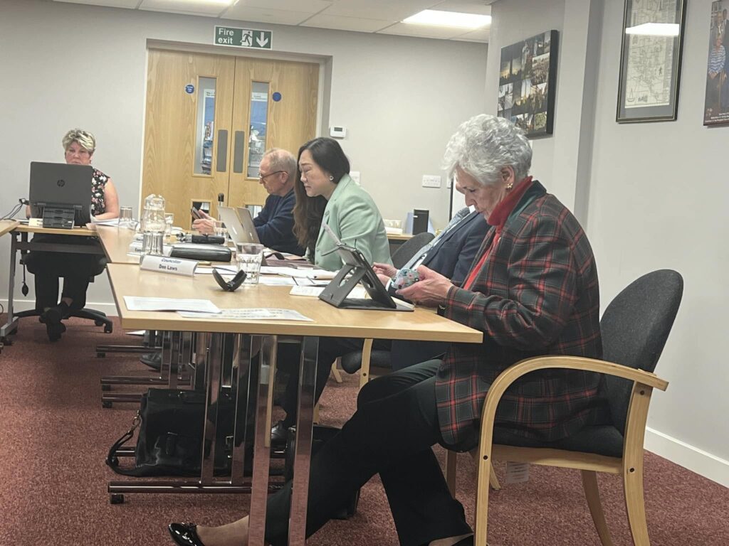 Eighteen members of the public attending a meeting of Whittlesey town council stormed out in protest after a Conservative councillor launched a bitter attack on independent councillor Peter Bibb. PHOTO: Fenland Community Radio newsroom 