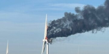 News for Peterborough and Cambridgeshire - Wind turbine on fire at Coldham near Wisbech