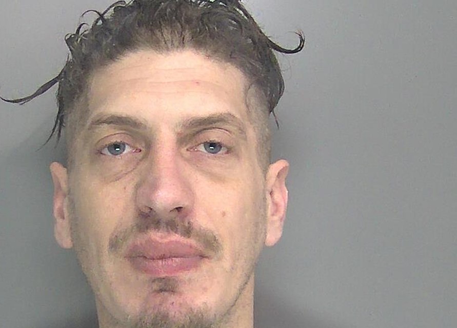 Matthew Curtis, 40, smashed glass on a door to break into a St Neots house between 24 December and 1 January. He stole copper piping worth up to £700 and caused £1000 of damage.