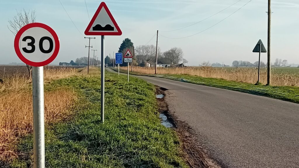 A 30mph limit on a stretch of Puddock Road, which lies just off the Ramsey Forty Foot Road, had been advocated by the chief coroner, following multiple fatal immersion crashes in recent years to finally be put in place.